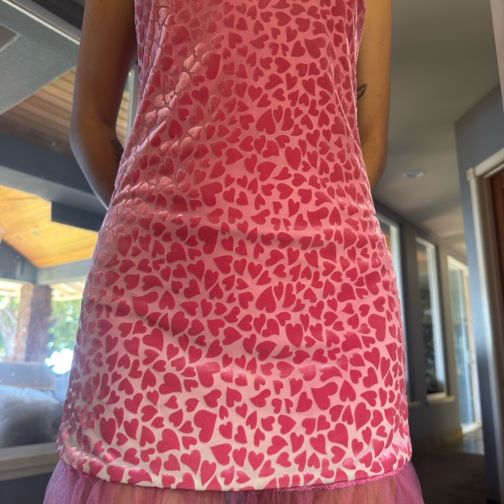 Betsey Johnson Pink Heart Mini Dress - Picture 7 of 8